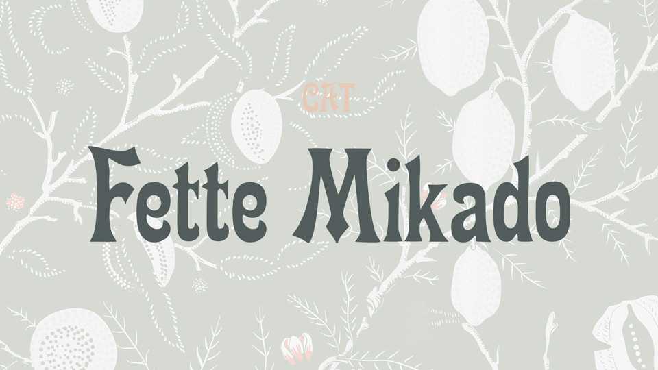 Fette Mikado Font › Fontesk