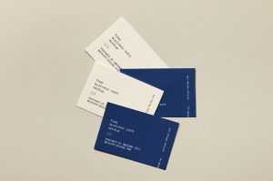 Few business cards lying on paper mockup - Instant Download