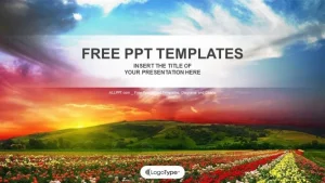 Field With Flowers-Nature PPT Templates
