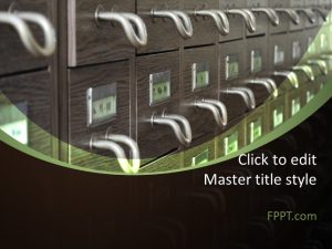 File Cabinet PowerPoint Template