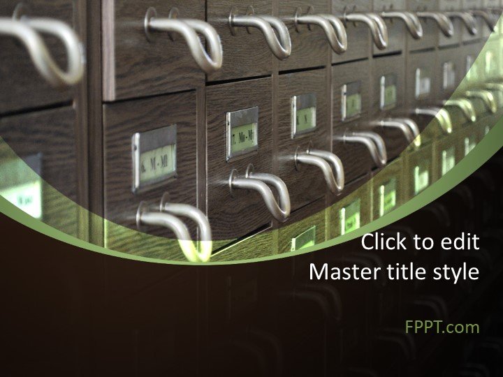 File Cabinet PowerPoint Template