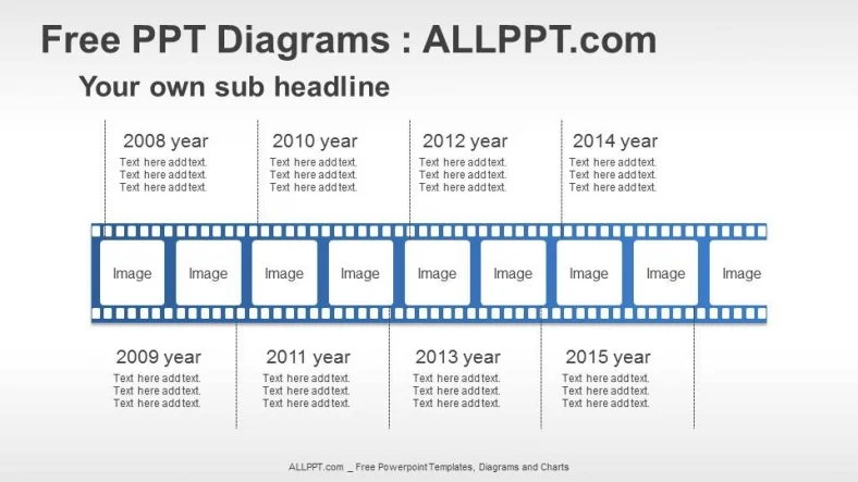 Film Timeline PPT Diagrams