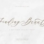 Finding Beauty Script Font