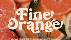 Fine Orange Font › Fontesk