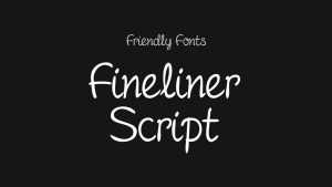 Fineliner Script Font › Fontesk
