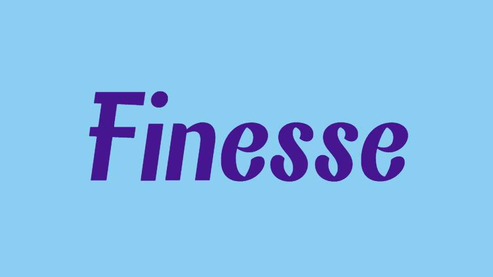 Finesse Font › Fontesk