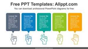 Finger Numbering Banner PowerPoint Diagram