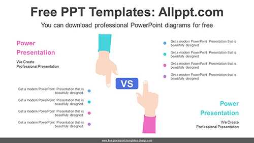 Fingers Pointing Direction PowerPoint Diagram