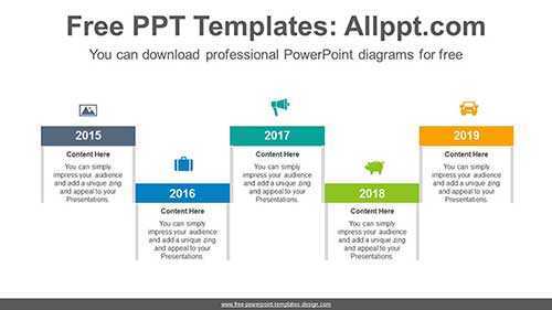 Finish Line Signpost PowerPoint Diagram