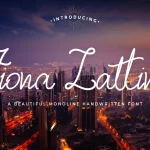 Fiona Lattina Handwritten Font