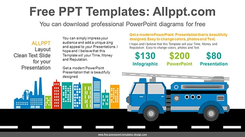 Fire Truck PowerPoint Diagram