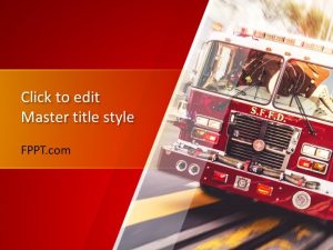 Fire Truck PowerPoint Template