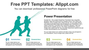 Firefighters Silhouette PowerPoint Diagram