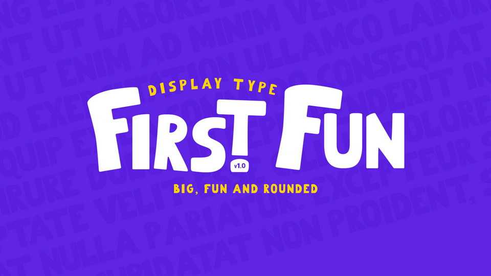 First Fun Font › Fontesk