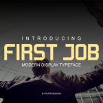 First Job Typeface - Fonte Grátis First Job Typeface