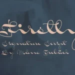 Firstly Script Font