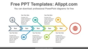 Fishbone arrow PowerPoint Diagram Template