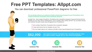 Fitness Exercises PowerPoint Diagram