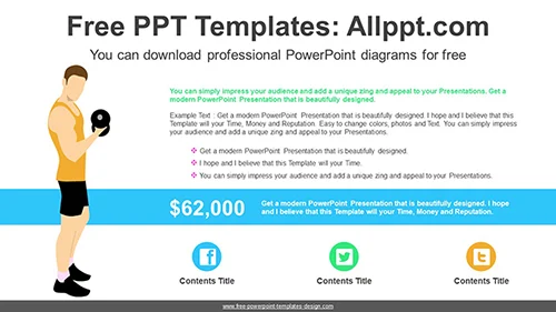 Fitness Exercises PowerPoint Diagram