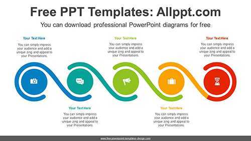 Five Circle Flow PowerPoint Diagram