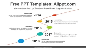 Five-level linear PowerPoint Diagram Template