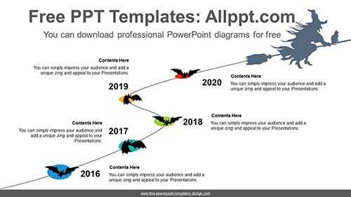 Five-Level Linear PowerPoint Diagram