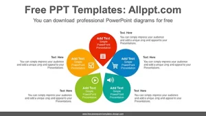 Five petals flower PowerPoint Diagram Template