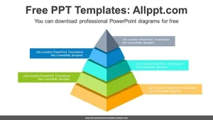 Five Stages Pyramid PowerPoint Diagram