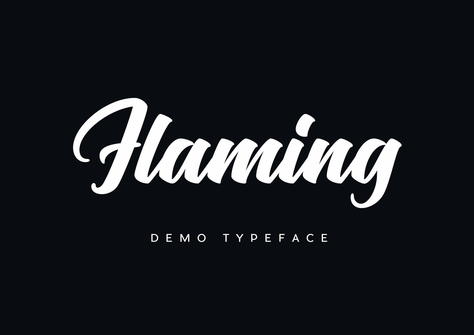 Flaming Script Font