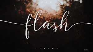 Flash Script Font › Fontesk