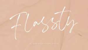 Flassty Script Font › Fontesk