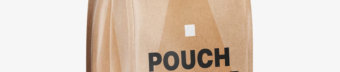 Flat bottom pouch mockup / kraft paper Flat bottom pouch mockup / kraft paper