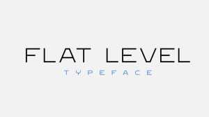 Flat Level Font › Fontesk