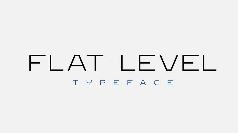 Flat Level Font › Fontesk