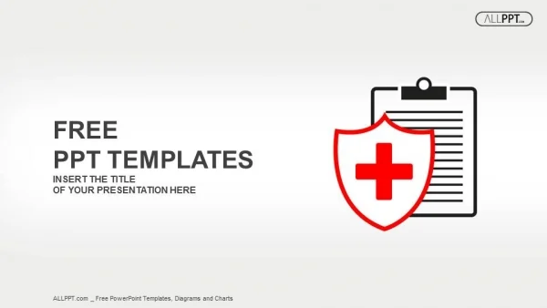 Flat medical icon medical history on a white background PowerPoint Templates