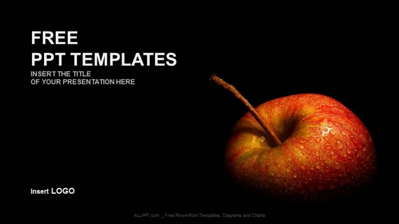 Flesh Apple-Food PPT Templates