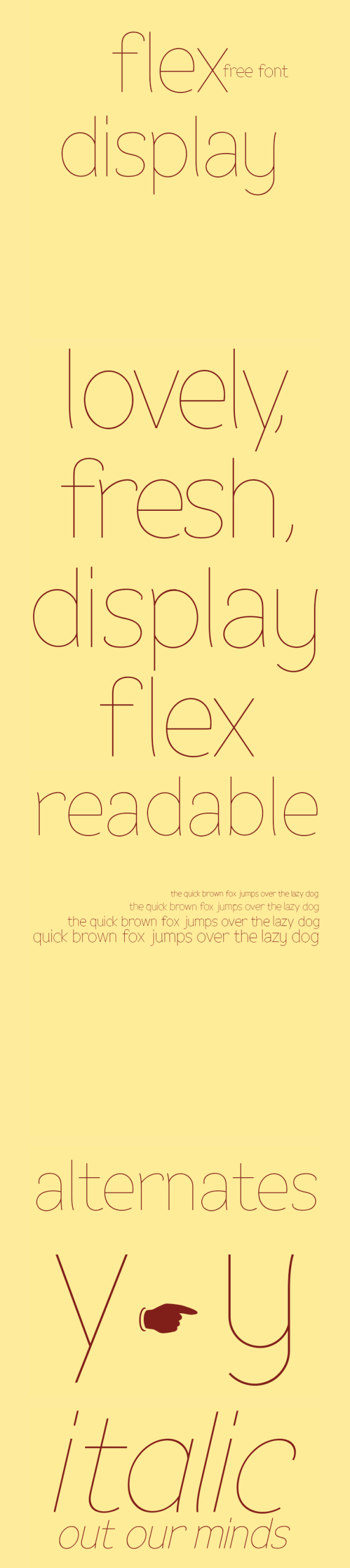 Flex Display Fonts