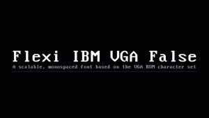 Flexi IBM VGA False › Fontesk