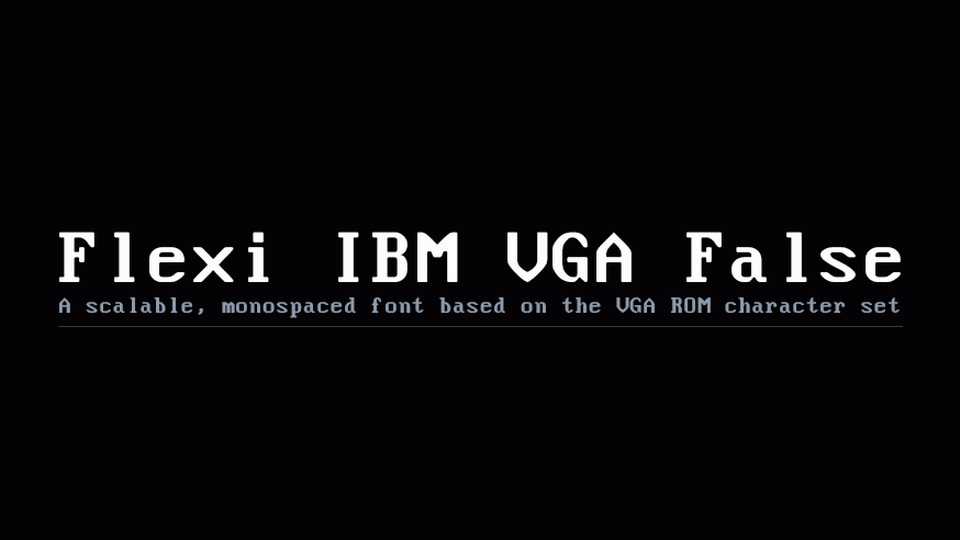 Flexi IBM VGA False › Fontesk