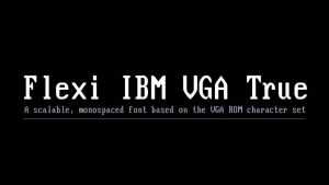 Flexi IBM VGA True Font › Fontesk