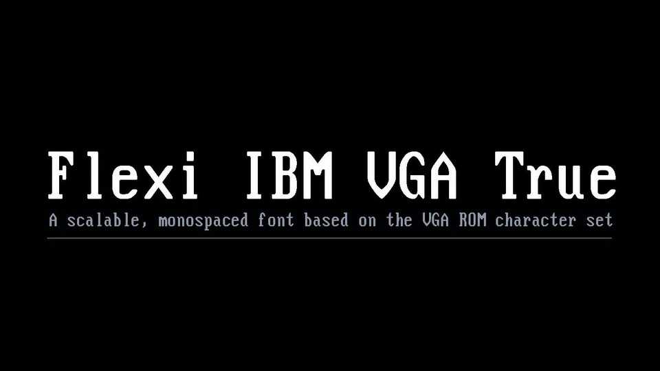 Flexi IBM VGA True Font › Fontesk