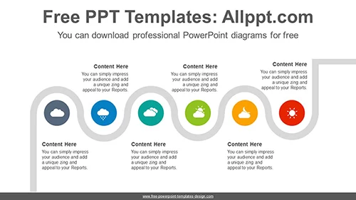 Flexible snake PowerPoint Diagram Template