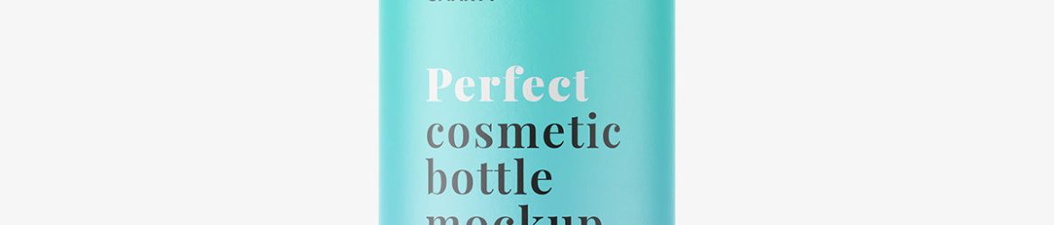 Flip top bottle mockup / matt