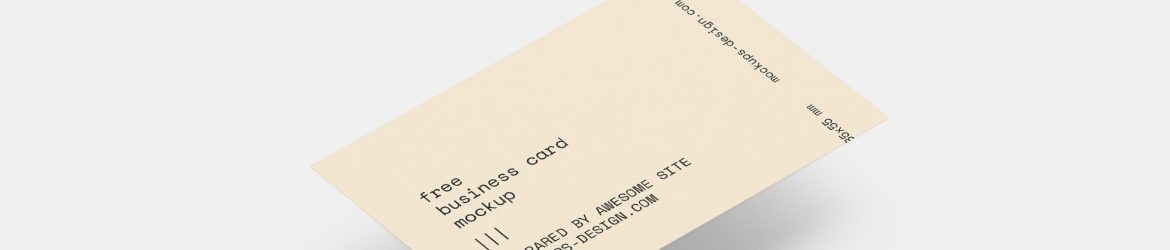 Floating business card