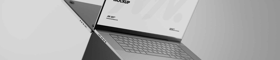 Floating Macbook Pro Mockup
