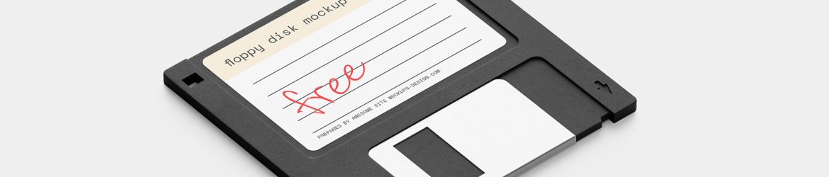 Floppy disk mockup