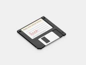 Floppy disk mockup