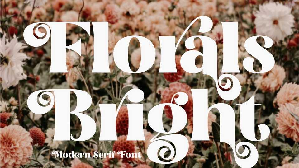 Florals Bright Font › Fontesk