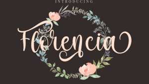Florencia Script Font › Fontesk