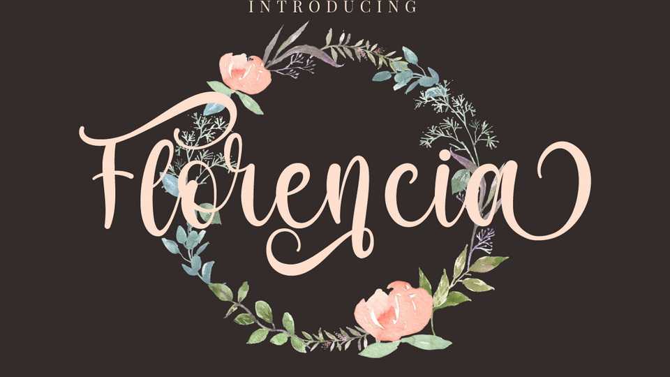 Florencia Script Font › Fontesk